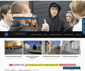 Renarkon.cz(Renarkon o.p.s. nezisková organizace) Screenshot
