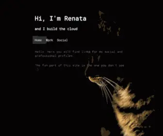 Renata.org(Hi! I'm Renata and I build the cloud) Screenshot