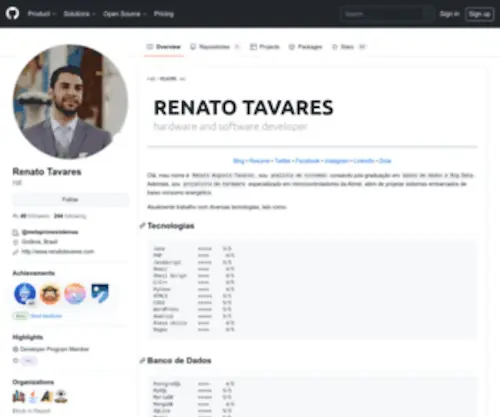 Renatotavares.com(Rat (Renato Tavares)) Screenshot