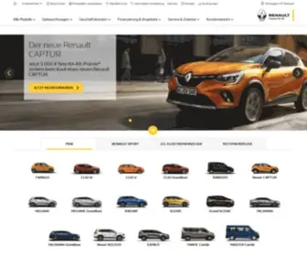 Renault-Sport.de(Willkommen auf der offiziellen Webseite von Renault Deutschland. Entdecken Sie unsere Modellpalette) Screenshot