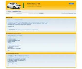 Renault-Zoe.info(Le forum dédié à la Renault ZOE) Screenshot