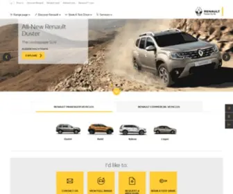 Renault.com.ng(The official Renault Nigeria website. Discover the complete range) Screenshot