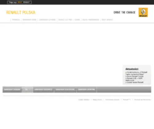 Renault.com.pl(Samochody nowe) Screenshot