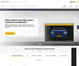 Renault.lu(Bienvenue sur le site officiel de Renault Luxembourg. Découvrez l'ensemble de la gamme) Screenshot
