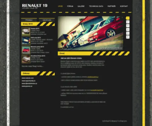 Renault19.cz(Renault 19 klub) Screenshot