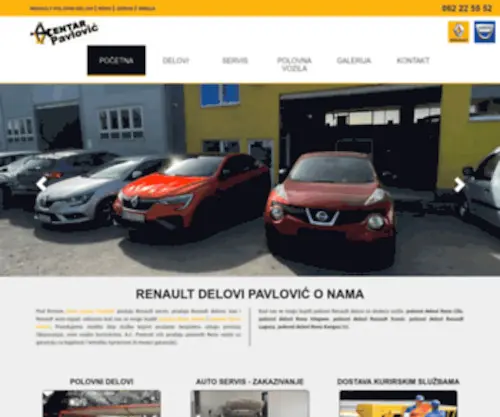 Renaultdelovi-Pavlovic.com(Renault polovni delovi) Screenshot