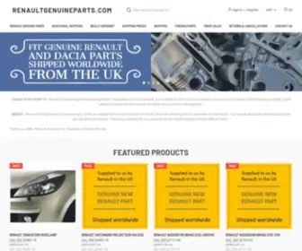 Renaultgenuineparts.com(Genuine Renault parts from the UK to the world) Screenshot