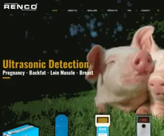 Rencocorp.com(Ultrasonic Detection Products) Screenshot