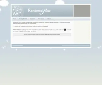 Renderedfont.com(Renderedfont) Screenshot