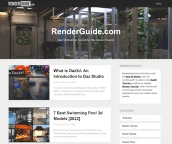 Renderguide.com(Find the Best 3d Models & Tutorials for Your Render Project) Screenshot