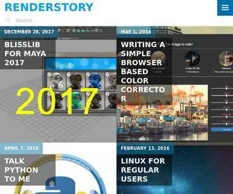 Renderstory.com(Personal art and tech blog) Screenshot
