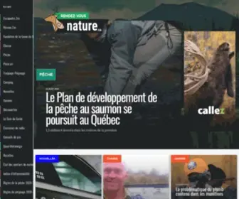 Rendez-Vousnature.ca(Rendez-Vous Nature | Actualités sur la chasse, la pêche et le plein air) Screenshot