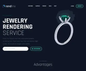 Rendline.com(Online jewelry rendering service for making high) Screenshot