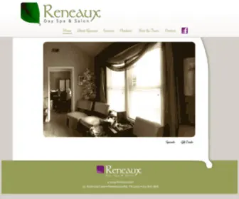 Reneaux.com(Reneaux Day Spa and Salon) Screenshot