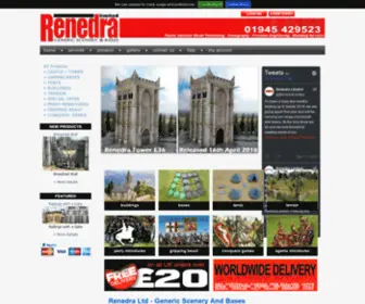 Renedra.co.uk(Wargames Minatures) Screenshot