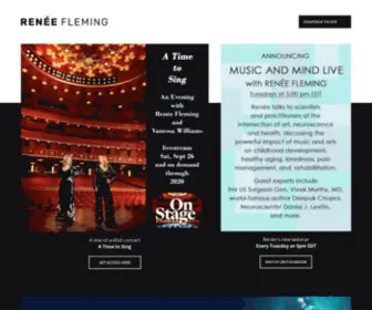 Reneefleming.com(Renée Fleming) Screenshot