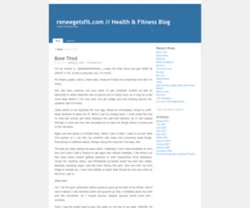 Reneegetsfit.com(// Health & Fitness Blog) Screenshot