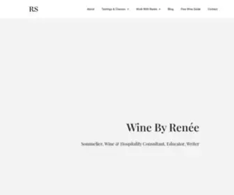 Reneesferrazza.com(Wine by Renée) Screenshot