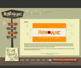 Renegadeanimation.com(Renegade Animation) Screenshot