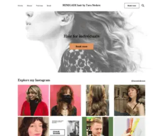 Renegadehair.net(RENEGADE hair by Tara Stokes) Screenshot