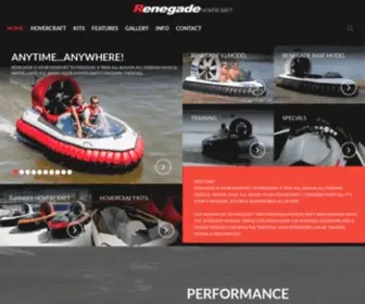 Renegadehovercraft.com(Renegade Hovercraft) Screenshot