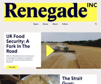 Renegadeinc.com(Renegade Inc) Screenshot