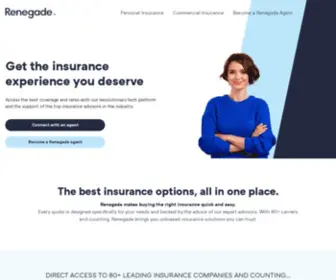 Renegadeinsurance.com(Renegade Insurance) Screenshot