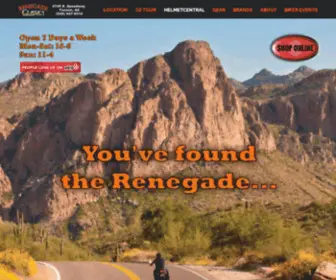 Renegadetucson.com(Largest selection of motorcycle helmets & jackets) Screenshot