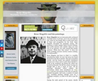 Renemagritte.org(Rene Magritte) Screenshot