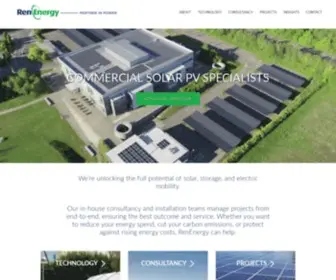 Renenergy.co.uk(Commercial Solar PV) Screenshot