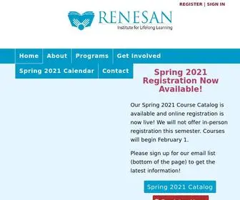 Renesan.org(RENESAN Institute for Lifelong Learning) Screenshot