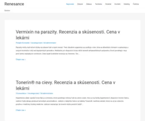 Renesance.sk Screenshot