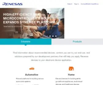 Renesas.eu(Renesas Electronics) Screenshot