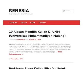 Renesia.com(Blog Pendidikan & Karir Indonesia) Screenshot