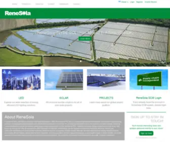 Renesola.com(Solar Panels) Screenshot