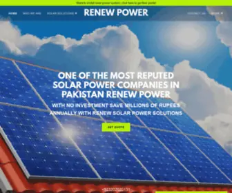 Renew-Power.co(Solar Power Companies in Pakistan) Screenshot