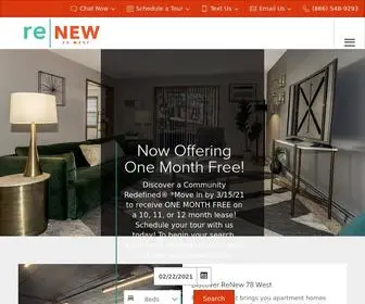 Renew78West.com(ReNew 78 West) Screenshot