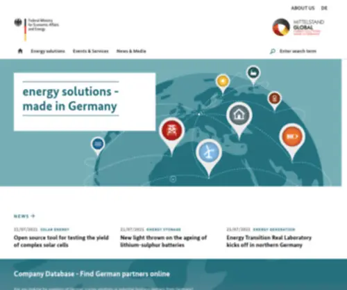 Renewables-Made-IN-Germany.com(Renewables Made in Germany) Screenshot
