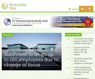 Renewablesnow.com(Renewable energy news & research) Screenshot