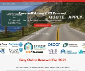 Renewal-Coveredca.com(Renewal Coveredca) Screenshot
