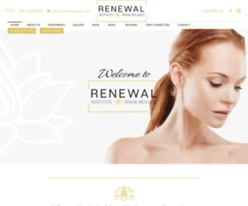 Renewalaestheticsutah.com(Medical Spa & Wellness) Screenshot