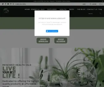 Renewedhealthoils.com(Renewedhealthoils) Screenshot