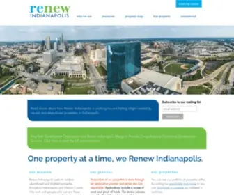 Renewindianapolis.org(Intend Indiana) Screenshot