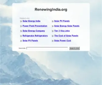 Renewingindia.org(SARI/Energy Small Grants Program Launched) Screenshot