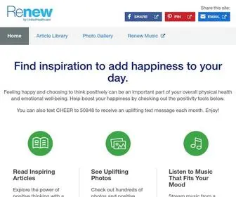 Renewpositivity.com(Renew Positivity) Screenshot