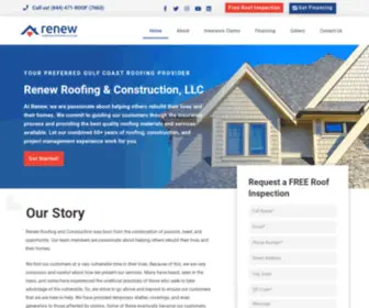 Renewroofingandconstruction.com(Construction with a cause) Screenshot