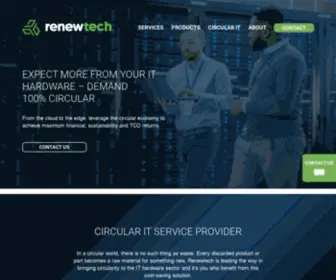 Renewtech.com(IT circulair service provider) Screenshot