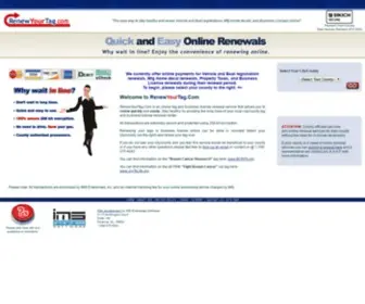 Renewyourtag.com(Renew your tags and business licenses online) Screenshot