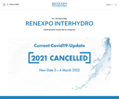 Renexpo-Austria.at(Internationale Fachmesse und Kongress für Wasserkraft und Photovoltaik) Screenshot