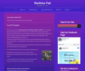 Renfrewfair.com(Renfrew Fair) Screenshot